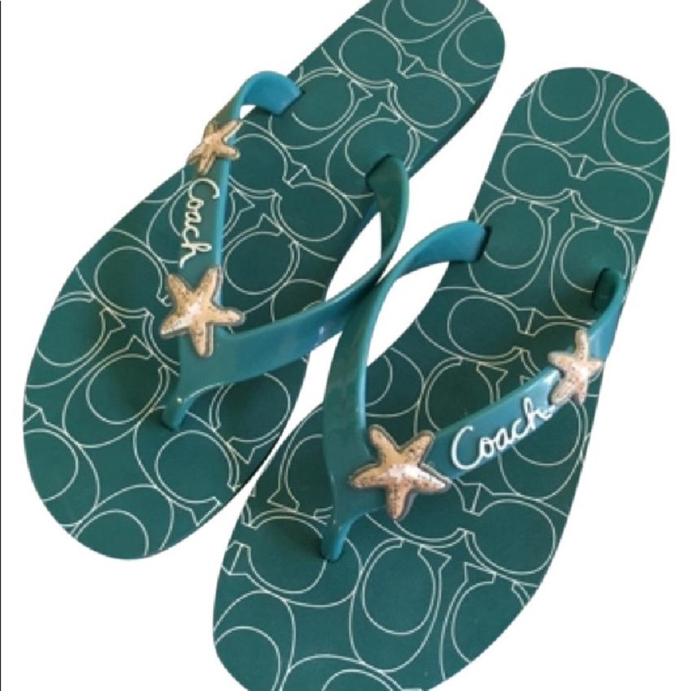 Coach Cortez Starfish Flip Flops